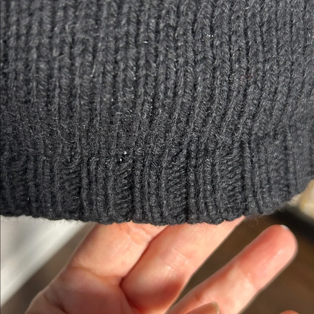 LOFT Black round neck sweater sz S